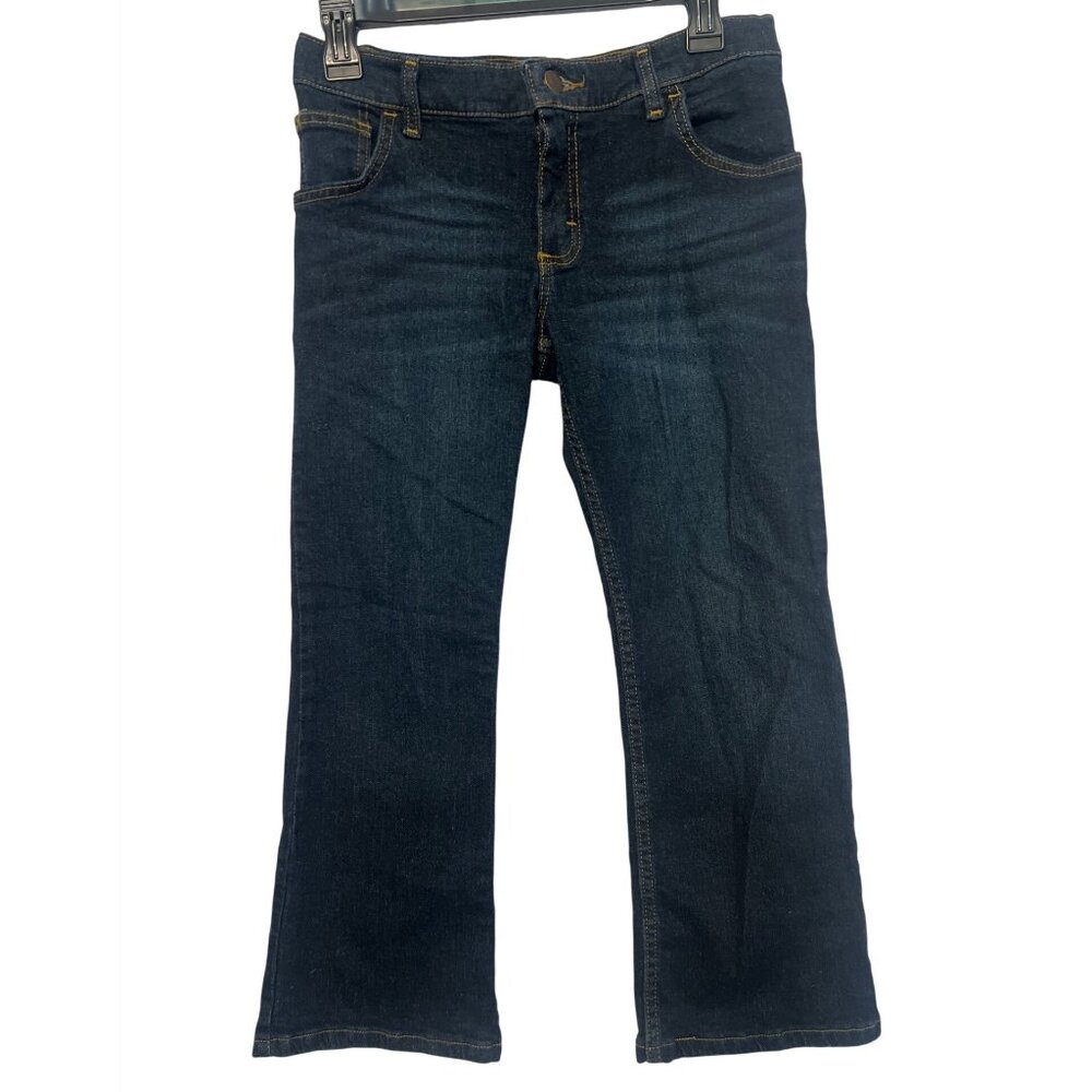 Wrangler Boys Classic Bootcut Jeans 10 Husky Dark Wash Premium‎ Quality Denim